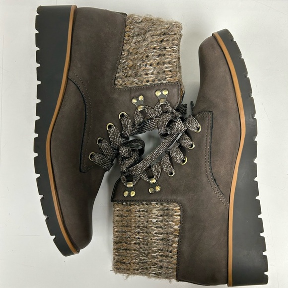 Adrienne Vittadini Shoes - Adrienne Vittadini Brown Combat Boots